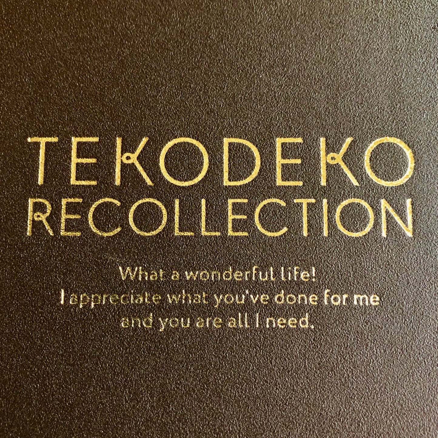 TEKODEKO RECOLLECTION回想アルバム（ダークブラウン、キャラクターなし）